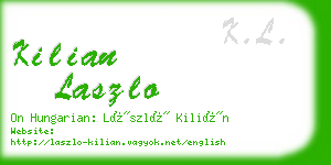 kilian laszlo business card